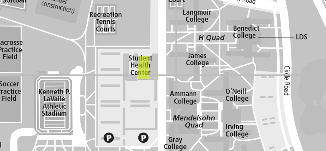 Student Health Center Map