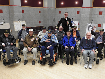 Dean Tufts with local LI veterans