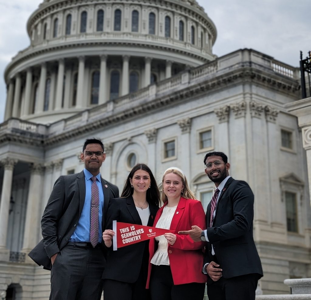 students on the hill