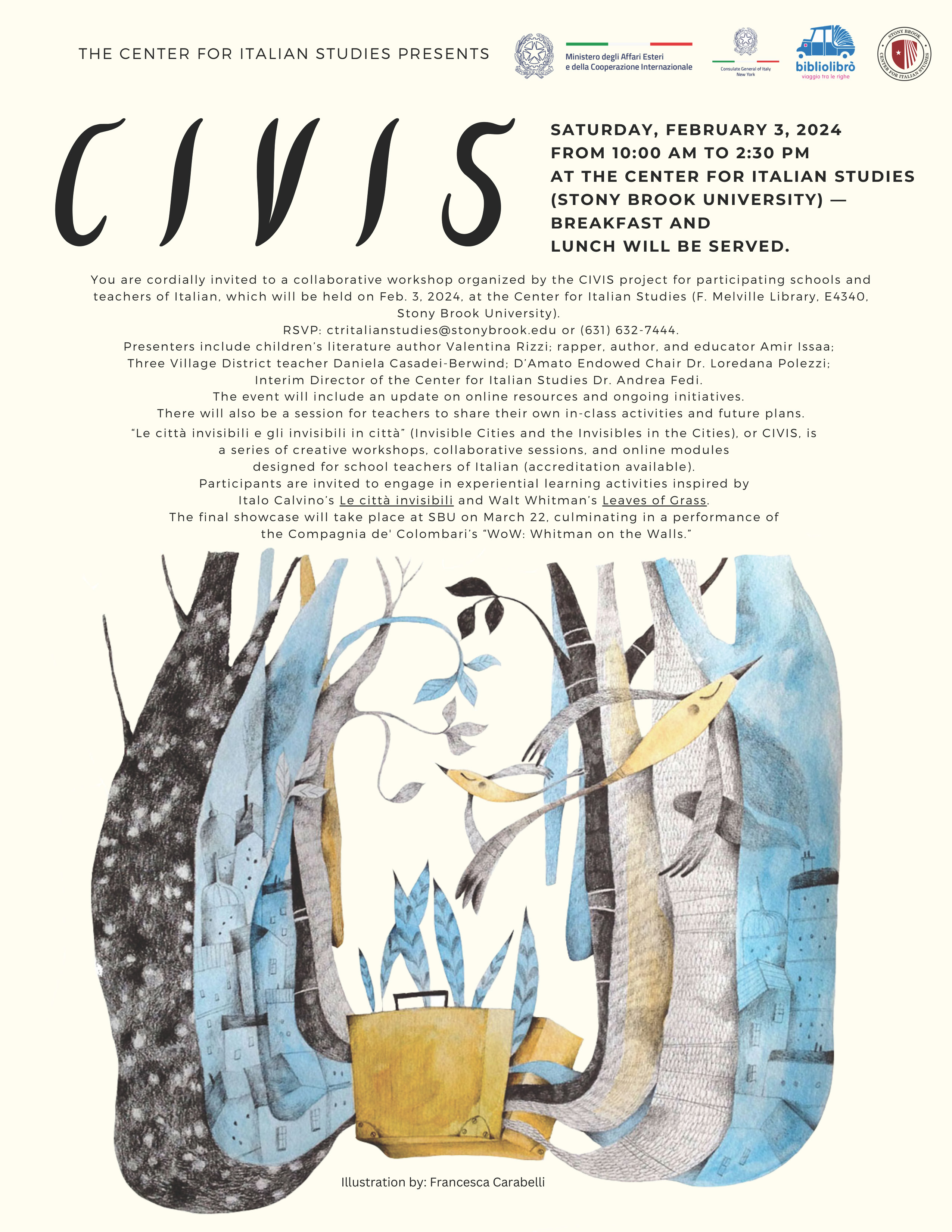 Poster of CIVIS event on Feb. 3, 2023