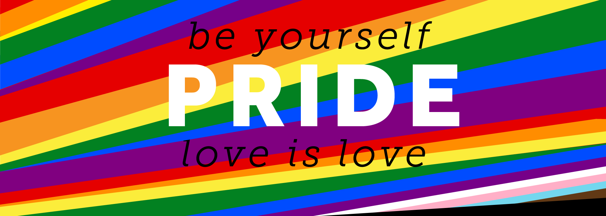 Be yourself Pride Log is Love