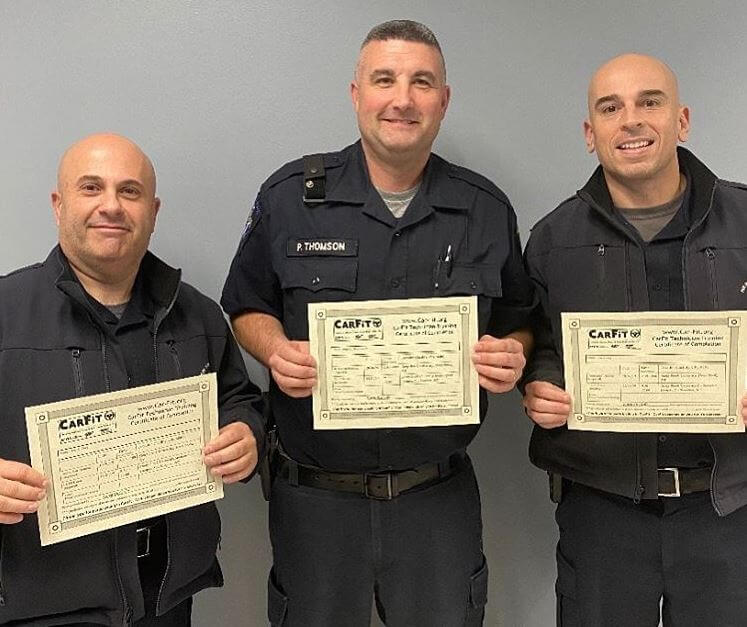 officers with CarFit certificates