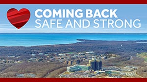 coming back safe and strong logo