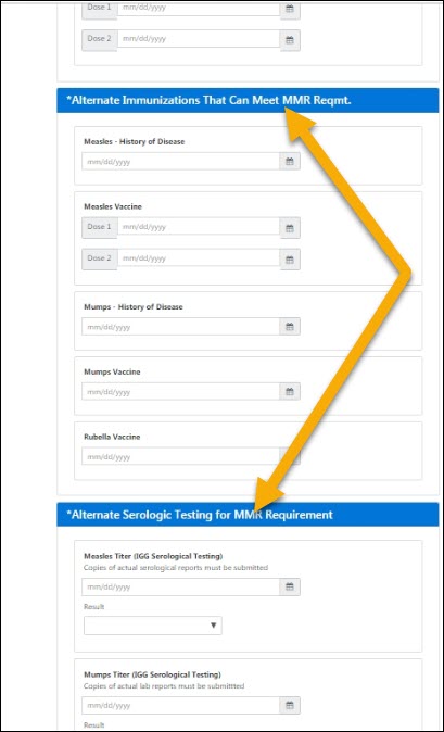 upload immunization forms